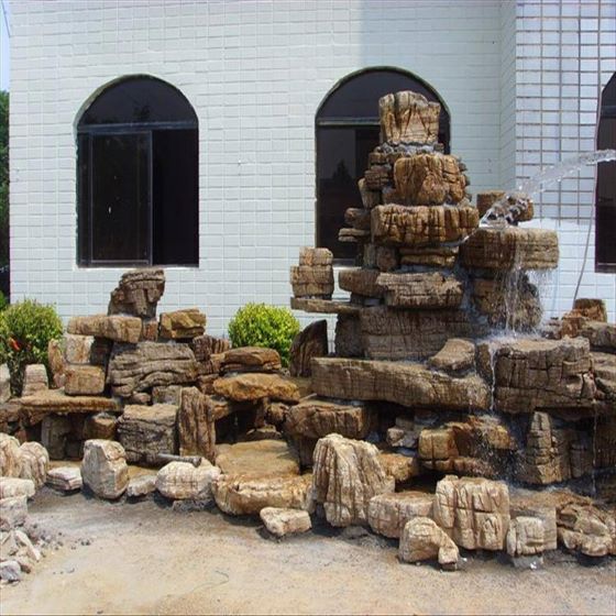 济南庭院假山制作